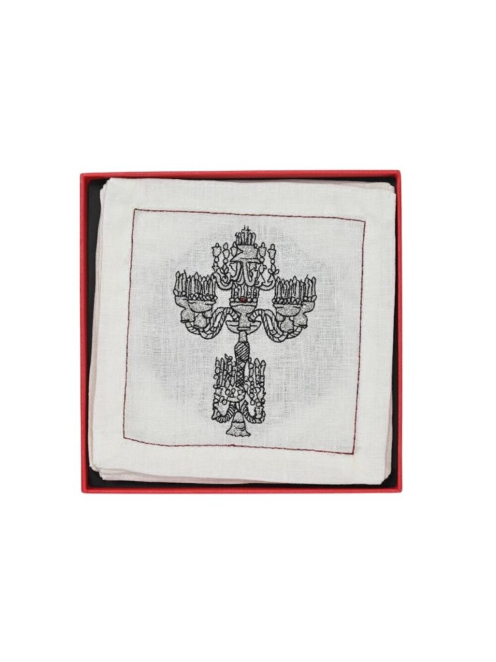 Baccarat x Kim Seybert Chandeliers Cocktail Napkins Set of 6